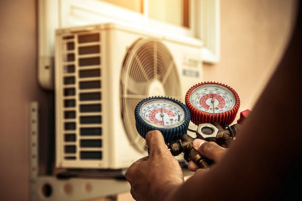 Professional Hvac technician working in Truxton, NY
